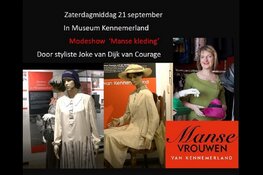 Modeshow'Manse vrouwen'.