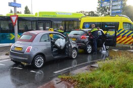 Twee gewonden bij aanrijding op rotonde Zeestraat