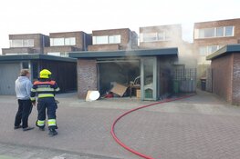 Brand in garagebox Beverwijk