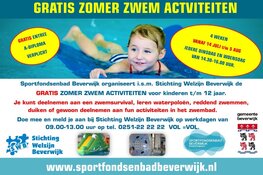 GRATIS Zomer Zwem activiteiten vanaf 14-07-2020
