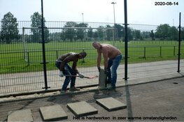 Renovatie hoofdveld BVV De Kennemers is in volle gang