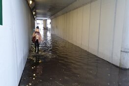Regenval veroorzaakt wateroverlast in Beverwijk