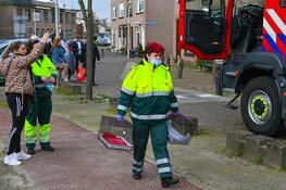 Katten gered bij woningbrand in Beverwijk