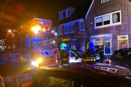 Brand in dak van woning Beverwijk