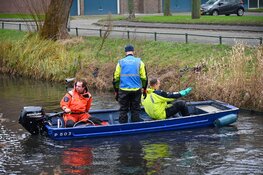 Politieonderzoek in vijver langs Plesmanweg Beverwijk