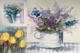 Workshop acquarel Barbera Berghuis en Tineke van Hout