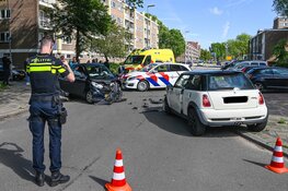 Frontale aanrijding op de Bleriotlaan in Beverwijk
