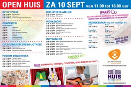 Open Huis Bibliotheek IJmond Noord en Cultuurhuis Heemskerk