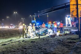 Gladheid: ernstig ongeval op A9, traumaheli geland op snelweg