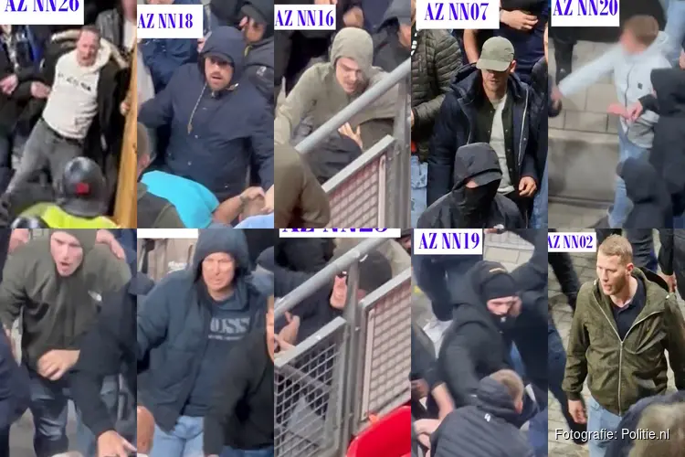 Foto`s vrijgegeven van openlijke geweldpleging in AZ-stadion