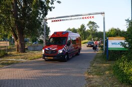 Auto te water in Beverwijk