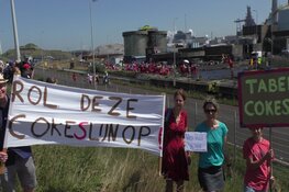 Honderden actievoerders op terrein Tata Steel