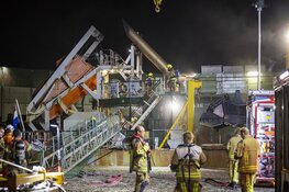 Brand op baggerschip aan Noorderkade in Beverwijk