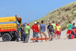 Paraglider gevallen op strand Wijk aan Zee
