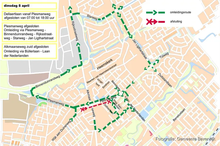 Laatste werk aan Plesmanweg op 8 april