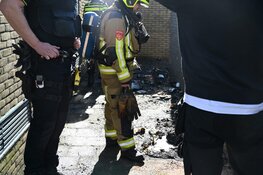 Brand in achtertuin Beverwijk: vermoedelijk aangestoken