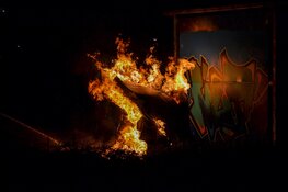 Dixi in lichterlaaie in Beverwijk