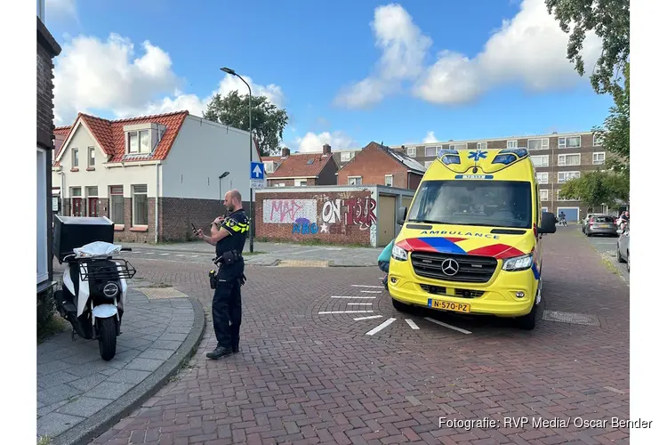 Scooterbezorger gewond na val in Beverwijk