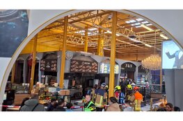 Brand uitgebroken in Beverwijkse bazaar