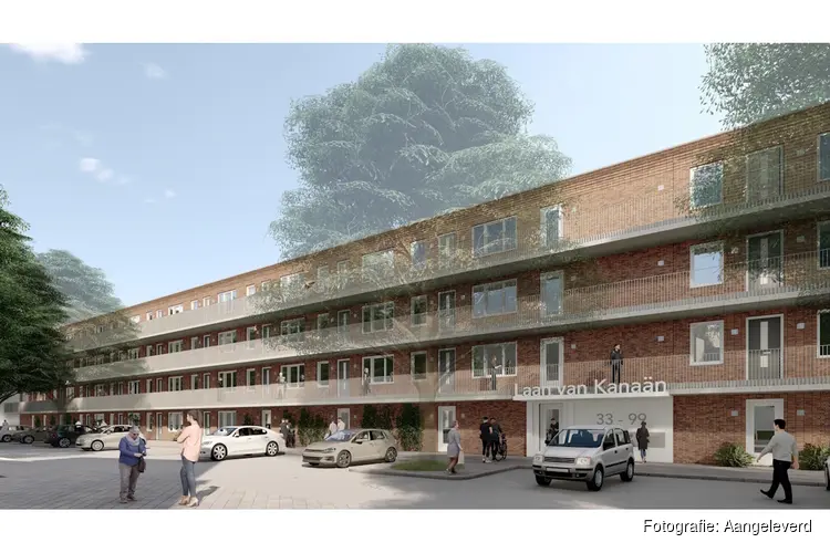 Start bouw 38 modulaire appartementen aan de Laan van Kanaän