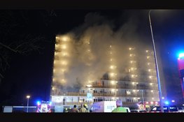 Zeer grote brand in flatgebouw Heemskerk, tientallen woningen ontruimd