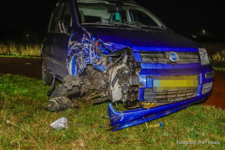 Forse schade na ongeval in Beverwijk