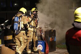 Brand in ondergrondse papiercontainer in Beverwijk