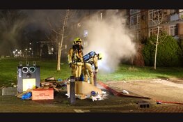Brand in ondergrondse papiercontainer in Beverwijk