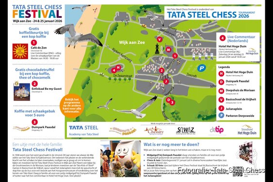 Tata Steel Chess Festival in Wijk aan Zee op 24 en 25 januari