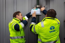 Fijnstofsensoren Hollandse Luchten op terrein Tata Steel