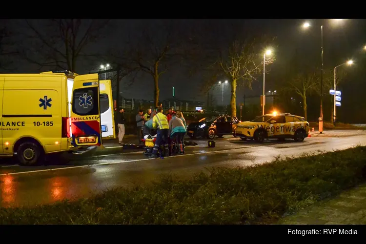 Overstekende voetganger aangereden in Beverwijk, traumahelikopter ter plaatse