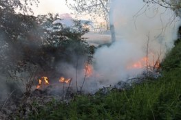 Natuurbrand bij begraafplaats in Beverwijk