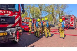 Veel rook bij brand in berging in Beverwijk, één persoon aangehouden door politie