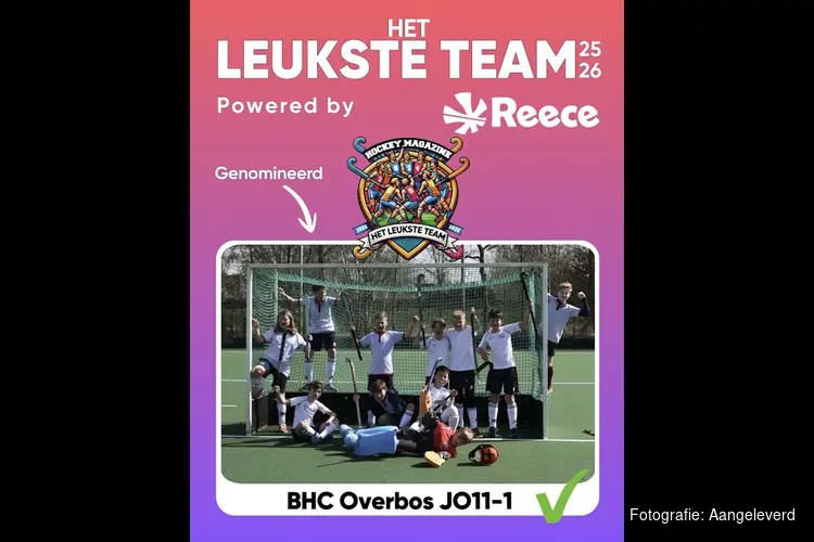 Beverwijks jeugdhockeyteam maakt kans op titel “Leukste Team”