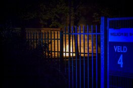 Keet in brand bij Beverwijkse sportvelden
