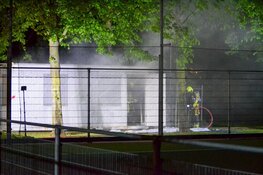 Keet in brand bij Beverwijkse sportvelden