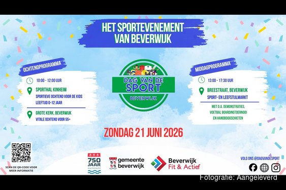 Beverwijk viert sport, gezondheid en ontmoeting tijdens Dag van de Sport 2026