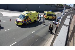 Schade en gewonde na ongeval in tunnelbak Beverwijk