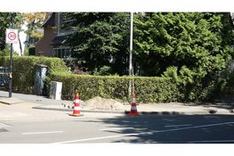 Fors gaslek vlak naast ziekenhuis Beverwijk, straat afgesloten