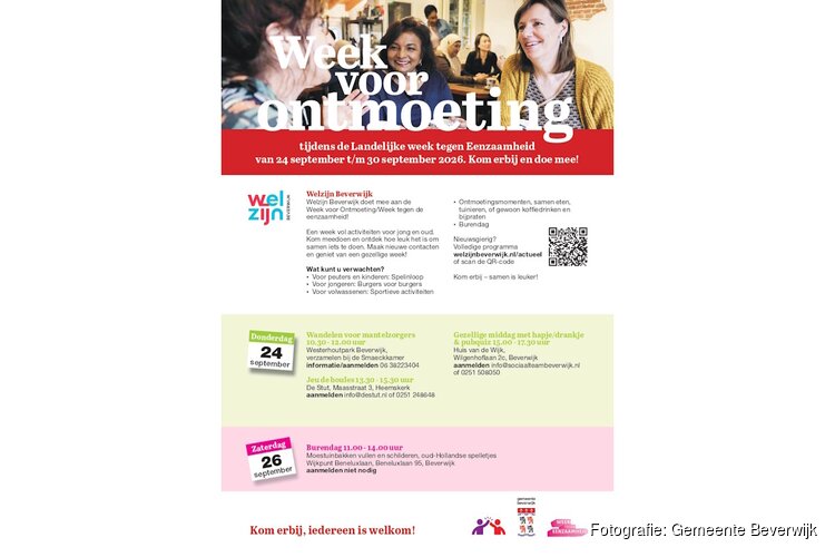 Week voor Ontmoeting: kom erbij en doe mee