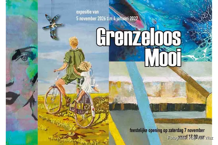 Expositie 'Grenzeloos Mooi' in de KOP van WaZ te Wijk aan Zee