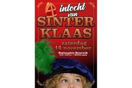 Sinterklaas komt naar Beverwijk op zaterdag 14 november 2026