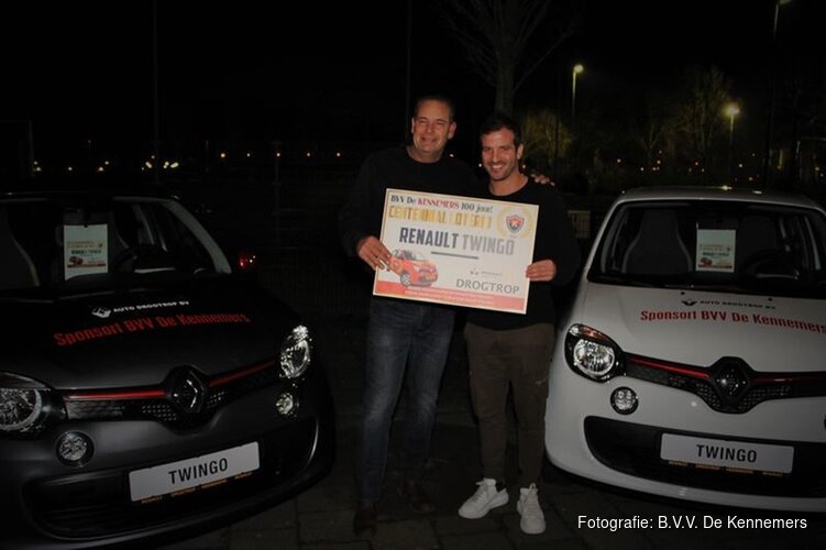 Gloednieuwe auto te winnen bij Centennial Loterij 100 jarig bestaan B.V.V. De Kennemers!